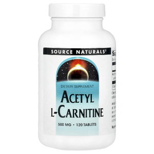 Source Naturals, ацетил-L-карнитин, 500 мг, 120 таблеток