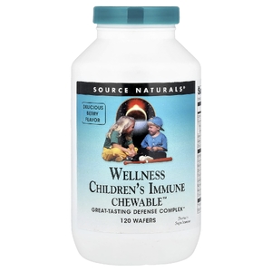 Source Naturals, комплекс для поддержки иммунной защиты детей, с ягодным вкусом, 120 жевательных таблеток
