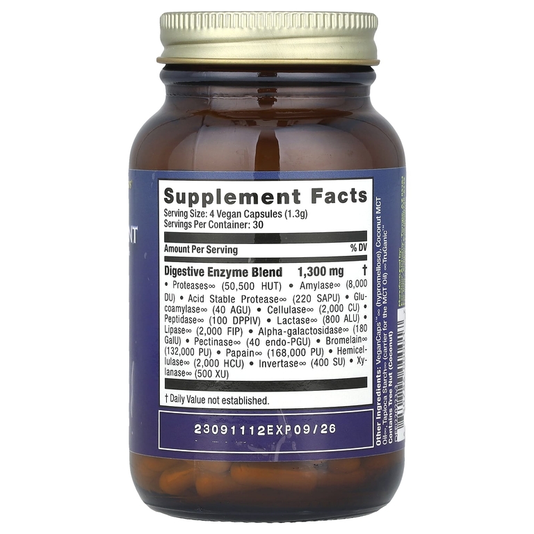 HealthForce Superfoods, Ферменты для улучшения пищеварения, 120 овощных капсул