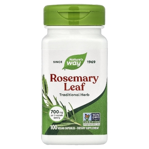 Nature's Way, лист розмарина, 100 веганских капсул (350 мг в 1 капсуле)