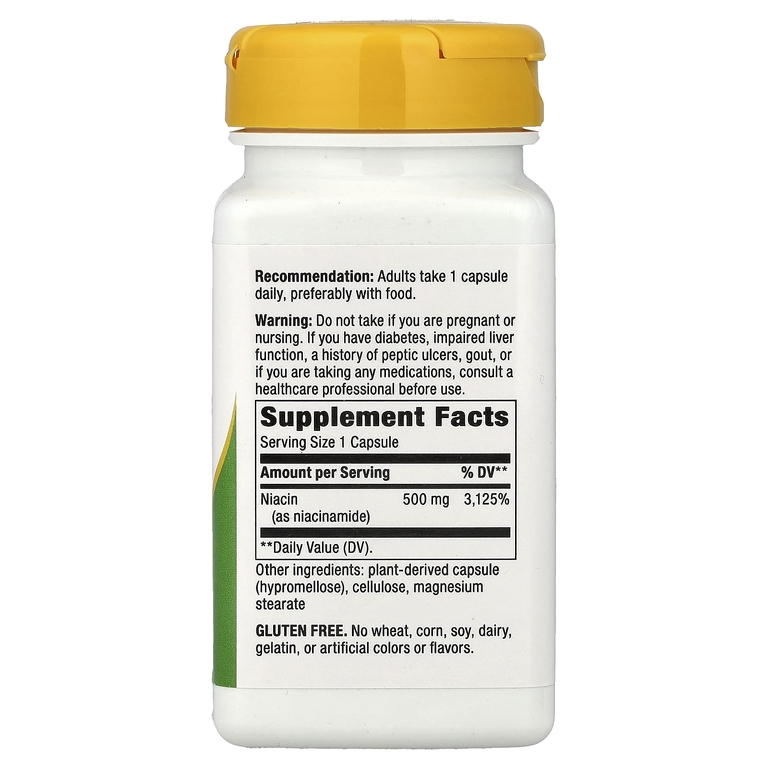 Nature's Way, Никотинамид, 500 мг, 100 капсул