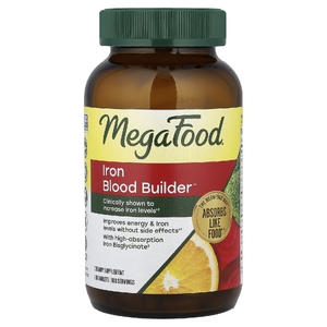 MegaFood, комплекс для повышения уровня железа без побочных эффектов, 180 таблеток