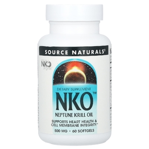 Source Naturals, масло криля, 500 мг, 60 желатиновых капсул