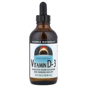 Source Naturals, витамин D3, 118,28 мл (4 жидк. унции)