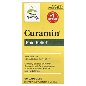 Terry Naturally, Curamin® для облегчения боли, 60 капсул