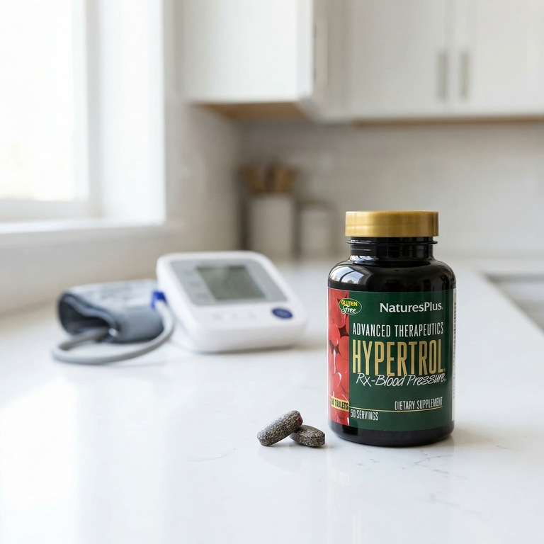 NaturesPlus, растительный комплекс для нормализации уровня артериального давления, 60 таблеток