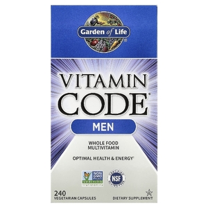 Garden of Life, мультивитамины из цельных продуктов для мужчин, 240 вегетарианских капсул