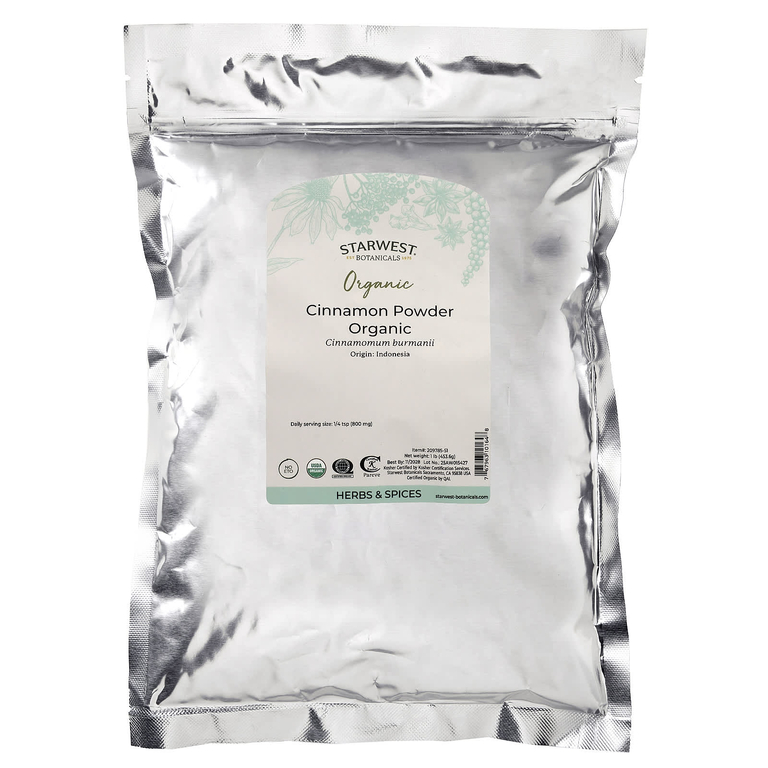 Starwest Botanicals, Органическая корица, 453,6 г (1 фунт)