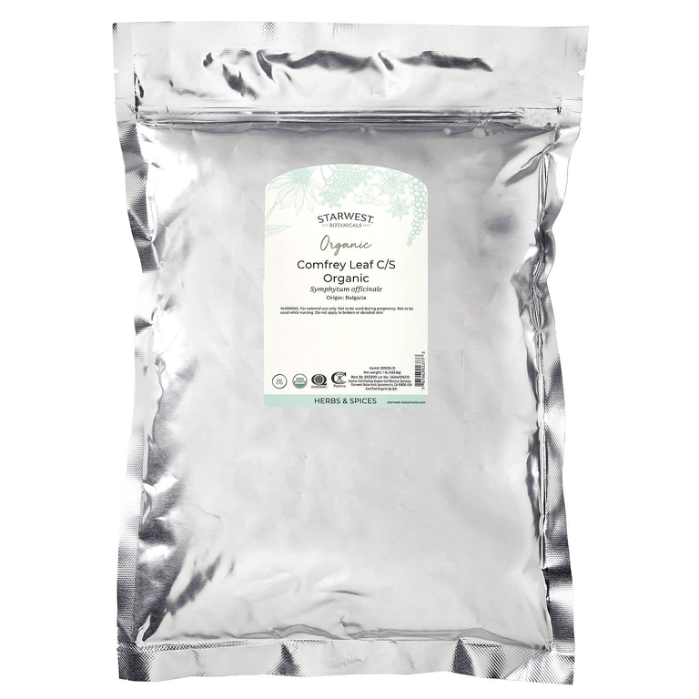 Starwest Botanicals, Листья окопника, органические 1 фунт