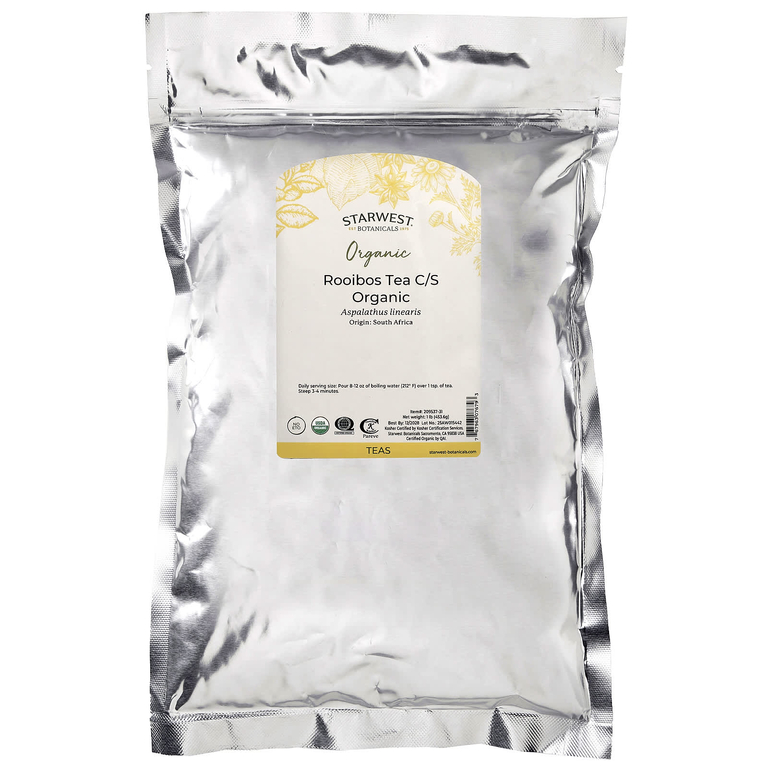 Starwest Botanicals, органический чай ройбуш C/S, 453,6 г (1 фунт)