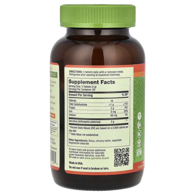 Nutrex Hawaii, Pure Hawaiian Spirulina®, 1000 мг, 180 таблеток