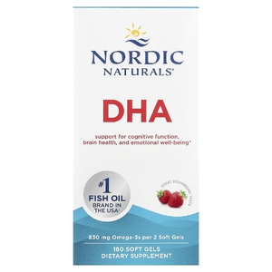 Nordic Naturals, ДГК, клубничный вкус, 415 мг, 180 мягких таблеток