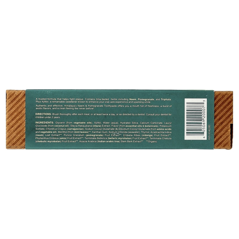 Himalaya, зубная паста, ним и гранат, травяная мята, 150 г (5,29 унции)