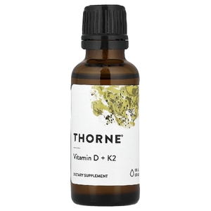 Thorne, витамин D + витамин K2, 30 мл (1 жидк. унция)