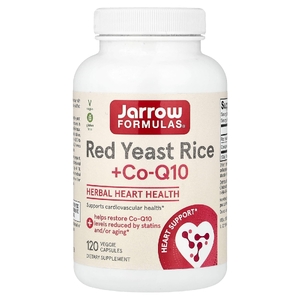 Jarrow Formulas, красный ферментированный рис и коэнзим Q10, 120 растительных капсул