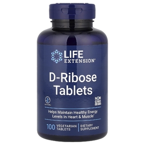 Life Extension, таблетки D-рибозы, 100 вегетарианских таблеток