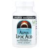 Source Naturals, альфа-липоевая кислота, замедленное высвобождение, 60 таблеток