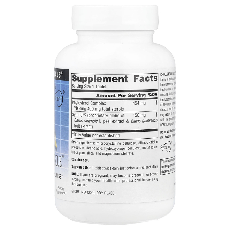 Source Naturals, добавка для поддержки уровня холестерина, 60 таблеток