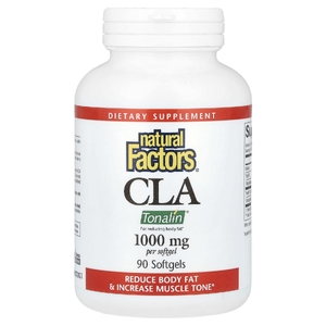 Natural Factors, КЛК, 1000 мг, 90 мягких таблеток