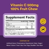 Natural Factors, жевательные таблетки с витамином C, со вкусом фруктов, голубика, малина и бойзенова ягода, 500 мг, 180 жевательных таблеток