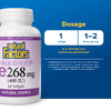 Natural Factors, витамин Е, 268 мг (400 МЕ), 60 желатиновых капсул