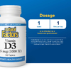 Natural Factors, витамин D3, 25 мкг (1000 МЕ), 90 таблеток