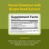 Natural Factors, конский каштан с виноградными косточками GrapeSeedRich®, 350 мг, 60 капсул