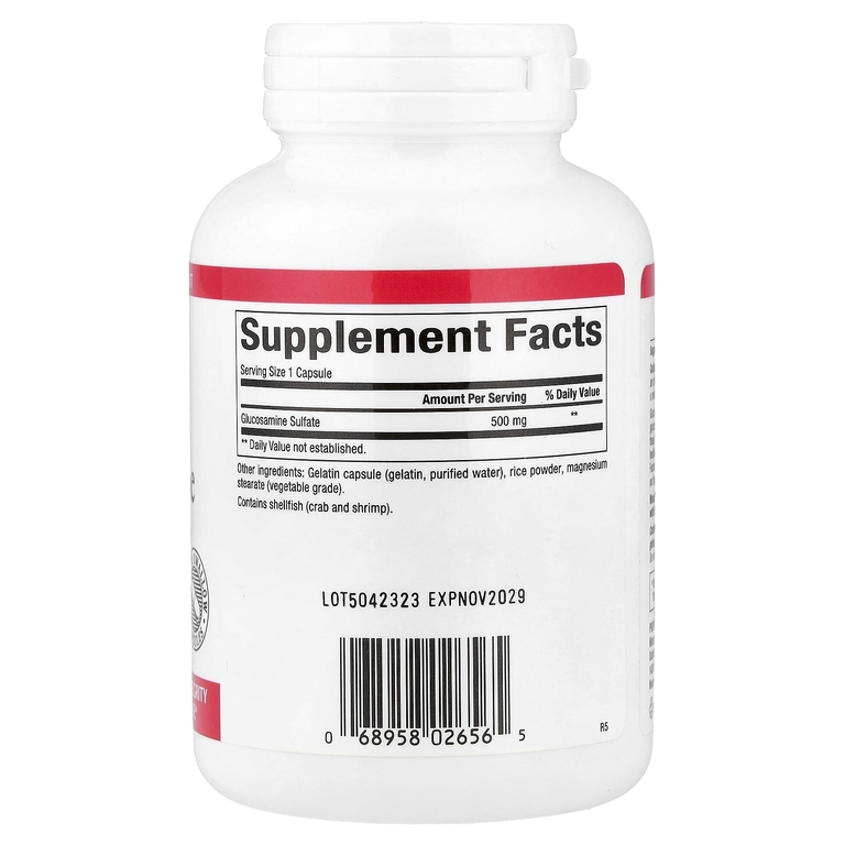Natural Factors, глюкозамин сульфат, 500 мг, 180 капсул (Товар снят с продажи) 