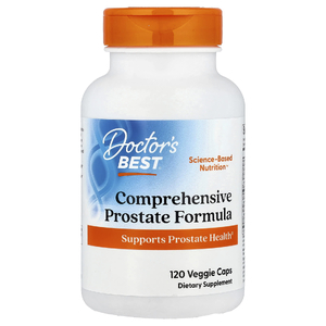 Doctor's Best, комплексная формула для здоровья простаты, 120 вегетарианских капсул