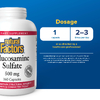 Natural Factors, сульфат глюкозамина, 500 мг, 360 капсул