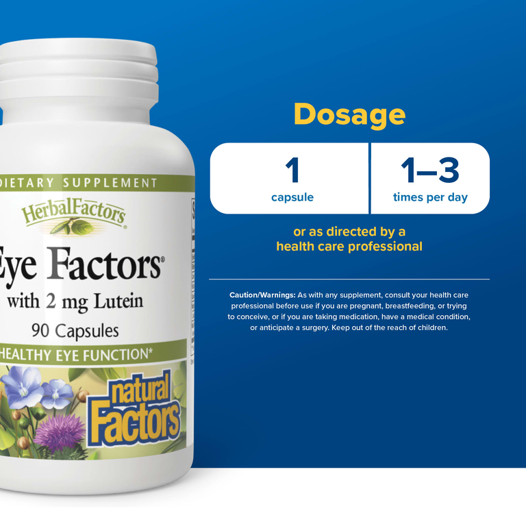 Natural Factors, комплекс для здоровья глаз с содержанием 2 мг лютеина, 90 капсул