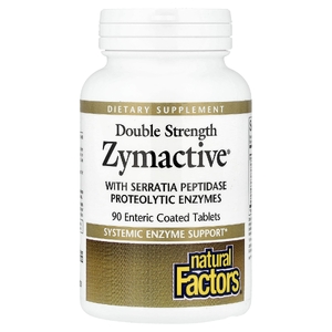 Natural Factors, протеолитические ферменты Zymactive®, 90 таблеток, покрытых кишечнорастворимой оболочкой