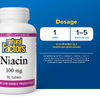 Natural Factors, ниацин, 100 мг, 90 таблеток