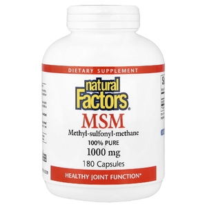 Natural Factors, МСМ, 1000 мг, 180 капсул