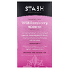 Stash Tea, травяной чай, гибискус с дикой малиной, без кофеина, 20 чайных пакетиков, 38 г (1,3 унции)