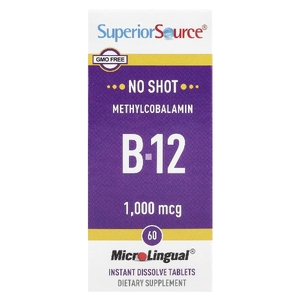 Superior Source, метилкобаламин, витамин B12, 60 быстрорастворимых таблеток