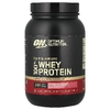 Optimum Nutrition, протеин, сыворотка со вкусом клубники, 907 г (2 фунта)