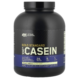 Optimum Nutrition, казеин, со вкусом ванили, 1,75 кг (3,85 фунта)