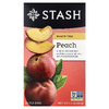 Stash Tea, Черный чай, персик, 20 чайных пакетиков, 38 г (1,3 унции)