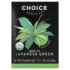 Choice Organics, зеленый чай, японский зеленый, 16 чайных пакетиков, 26 г (0,92 унции)