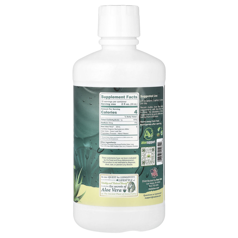 Real Aloe, сок алоэ вера, 946 мл (32 жидк. унции)