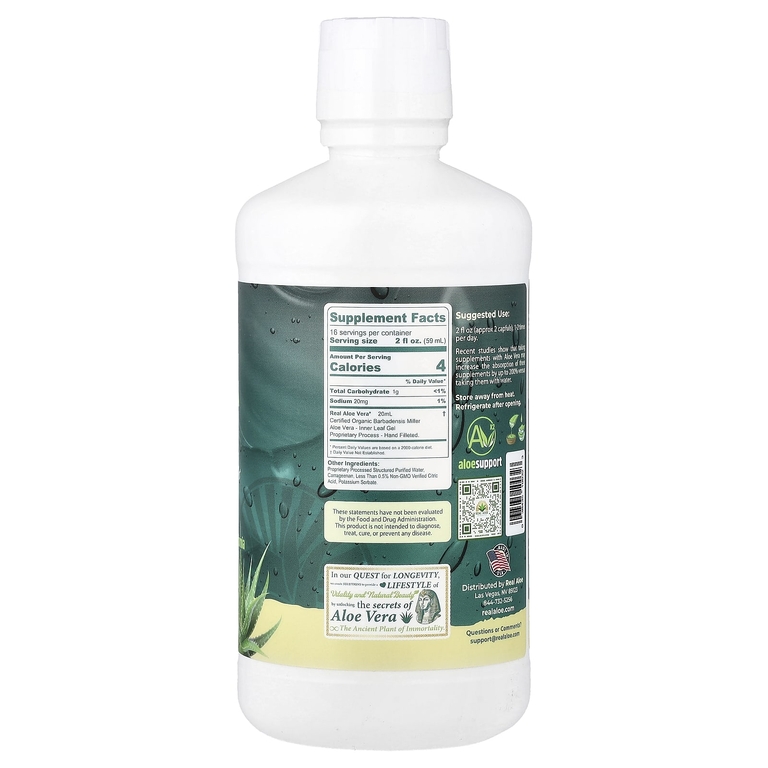 Real Aloe, Гель алоэ вера, 946 мл (32 жидк. унц.)