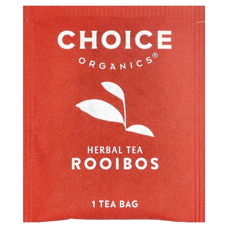 Choice Organics, растительный чай, ройбуш, без кофеина, 16 чайных пакетиков, 32 г (1,12 унции)