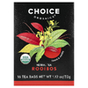 Choice Organics, растительный чай, ройбуш, без кофеина, 16 чайных пакетиков, 32 г (1,12 унции)