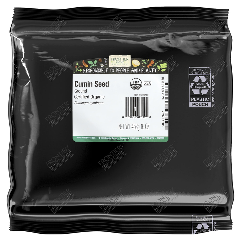 Frontier Co-op, органические семена зиры, молотые, 453 г (16 унций)