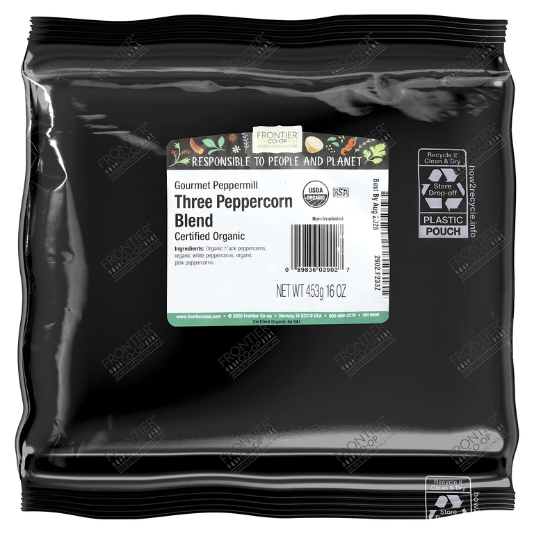 Frontier Co-op, смесь трех перцев и кукурузы, 453 г (16 унций)
