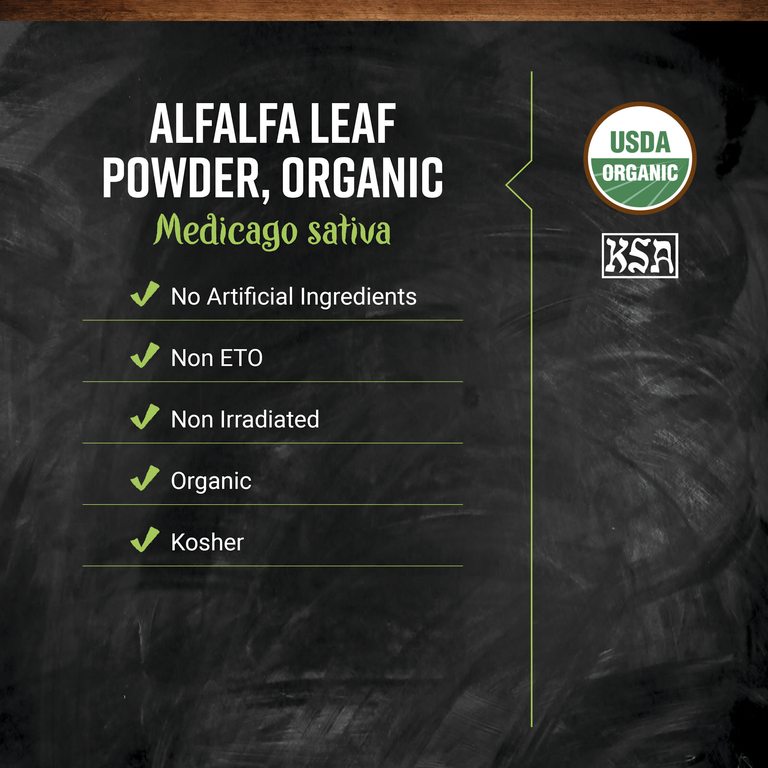 Frontier Co-op, органический порошок из листьев люцерны, 453 г (16 унций)
