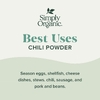 Simply Organic, Порошок чили, 2.89 унций (82 г)