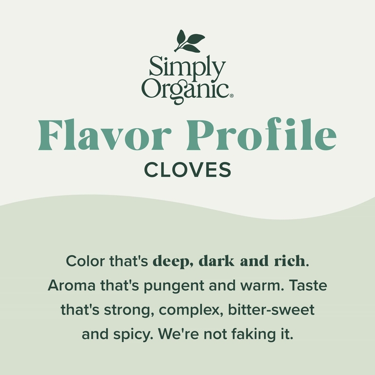 Simply Organic, гвоздика, молотая, 80 г (2,82 унции)