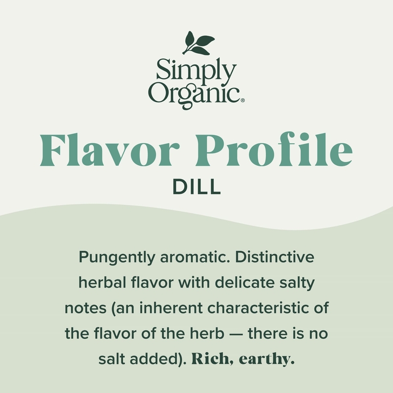 Simply Organic, укроп, 23 г (0,81 унции)